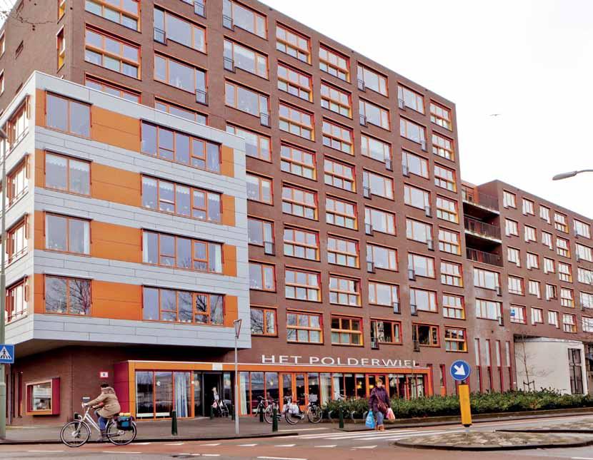 Het Polderwiel Aan de oostzijde van Dordrecht, in de wijk Stadspolders, verhuurt Het Spectrum namens woningcorporatie Trivire 72 huurwoningen in Het Polderwiel.