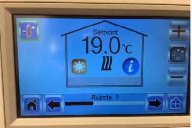 Een voorbeeld: - als men 3 ruimtethermostaten heeft gekoppeld aan de master 6 zoneregelaar dan zullen er automatisch 3 ruimtes worden aangemaakt. (Ruimte 1, Ruimte 2 & Ruimte 3) I.