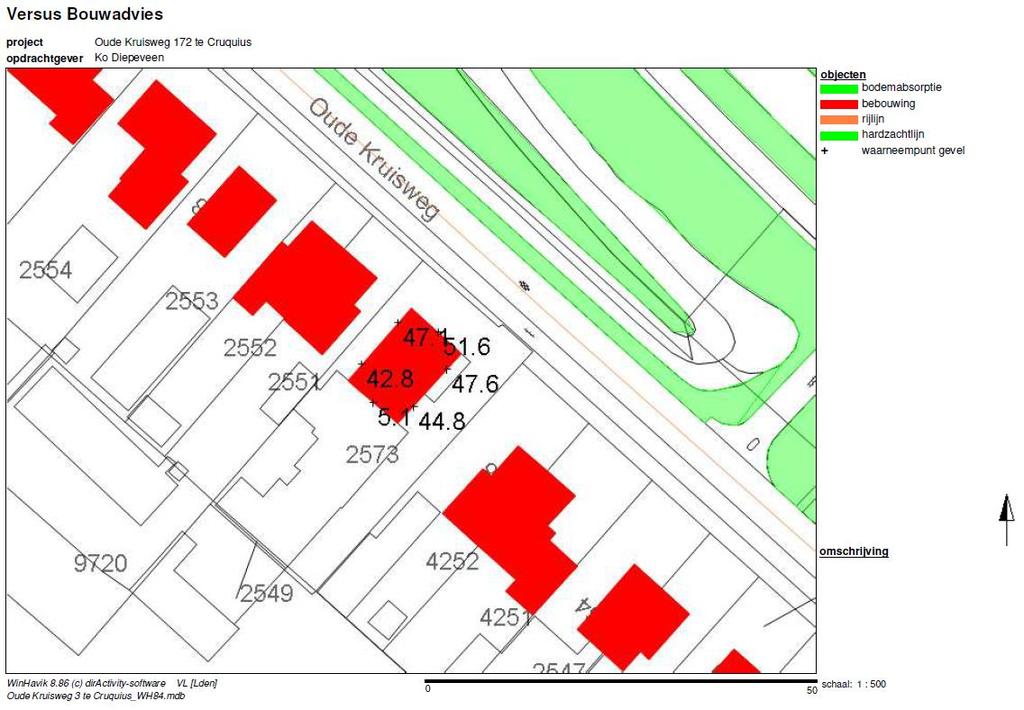 BIJLAGE 4: Plot rekenmodel Oude Kruisweg (excl.