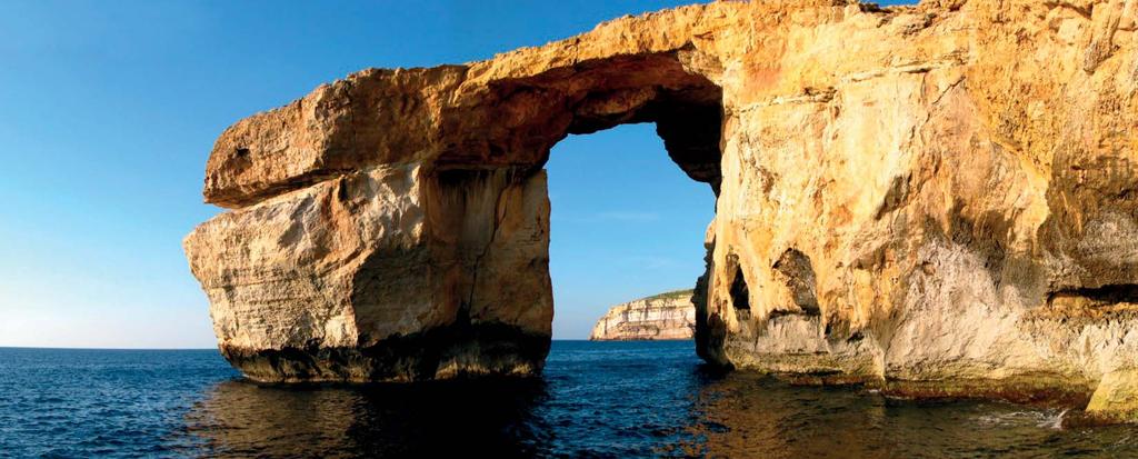 Malta Het best bewaarde geheim van de Mediterranée De Maltese archipel, bestaande uit de eilanden Malta, Gozo en Comino, heeft een rijke geschiedenis en architectuur, zonnig klimaat, kristalhelder