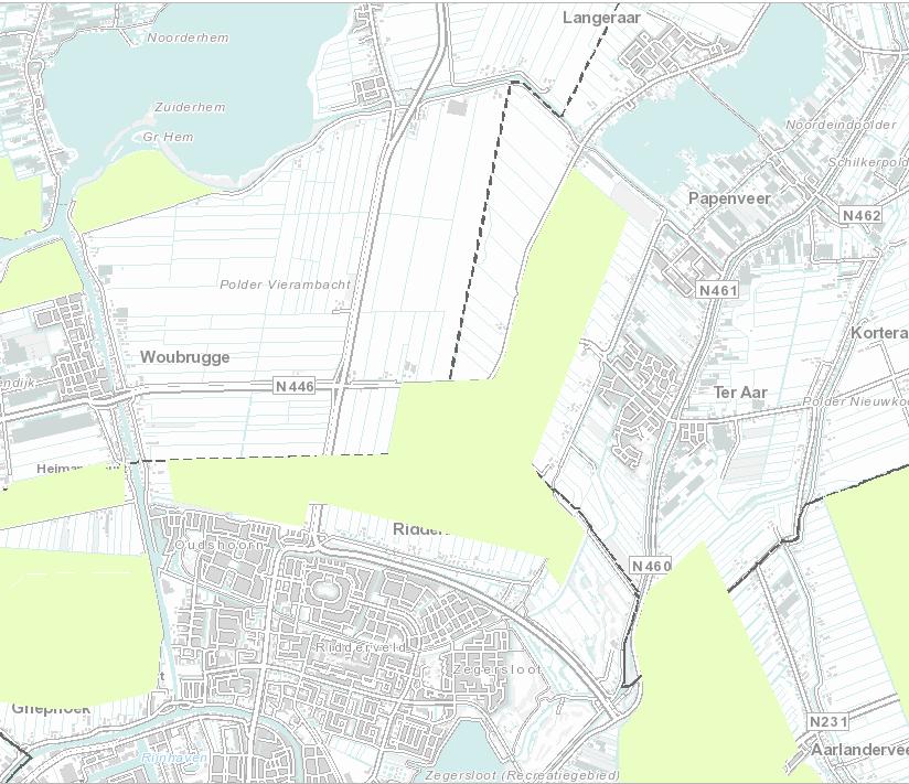 3.2 AANWEZIGE WEIDEVOGELGEBIEDEN Het belangrijk weidevogelgebied ter hoogte van de N207 omvat een aanzienlijk deel van Polder Vierambacht (zie Figuur 2).