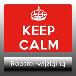 Roosterwijzigingen Roosterwijzigingen worden bekend gemaakt via het scherm in de gang als je binnenkomt.