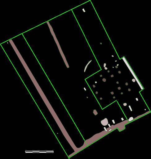 HetarcheologischonderzoekaandeHeihoekwegteBoortmeerbeek Hoofdstuk2 Werkmethode Het terrein (ca. 2250 m²) werd opengelegd in drie werkputten (fig. 2.1).
