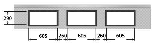2.2 Ramen en loopdeur 2.2.1 Aantal ramen Voor ramen en loopdeuren wordt de dagbreedte opgedeeld in een vast raster.