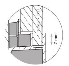 Beschermdeksel verwijderen. Na het voegen van de tegels de beschermdeksel verwijderen. 9. Silicone kit tussen inbouw box en tegels/wandafwerking voegen. 10.