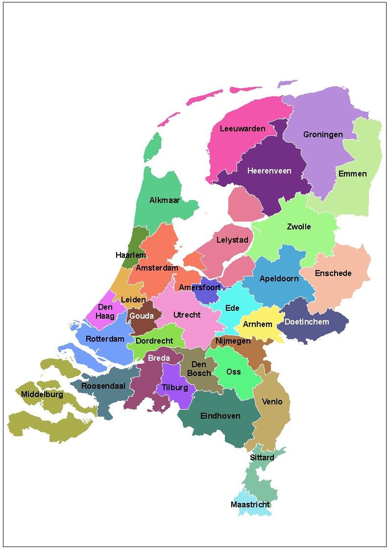 3.3 Functionele woningmarktgebieden ABF Research Naast de bij de woningwetregio s gesignaleerde krappe aantallen woningen in plannen in de regio s Den Haag, Rotterdam en Ede (Food Valley), laat tabel