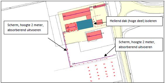 - 8 - Conclusie Voor de langtijdgemiddelde geluidsniveau levert variant 2 ten opzichte van variant 1 een reductie op van 3,13 en13 db(a) op voor respectievelijk de dag, avond en nacht.