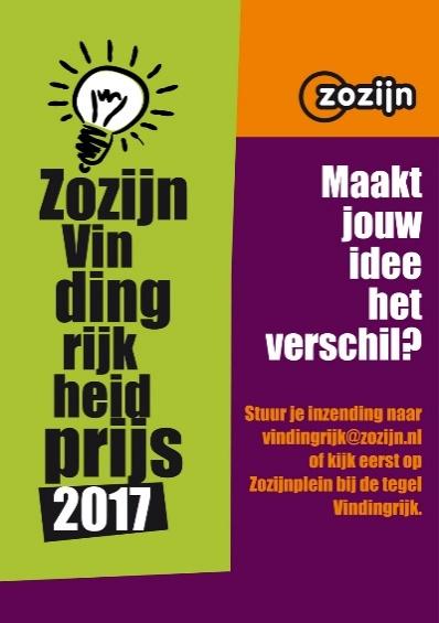 Vindingrijkheidprijs Elk jaar schrijft Zozijn de Vindingrijkheidprijs uit.