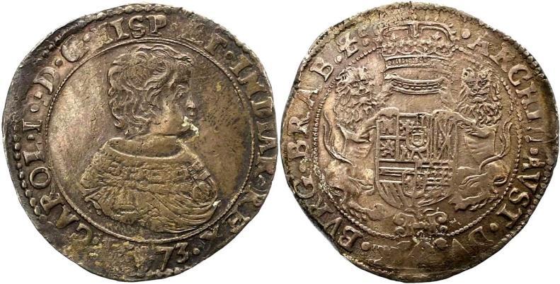 KAREL II Manuele aanmunting VH 692-AN: ducaton