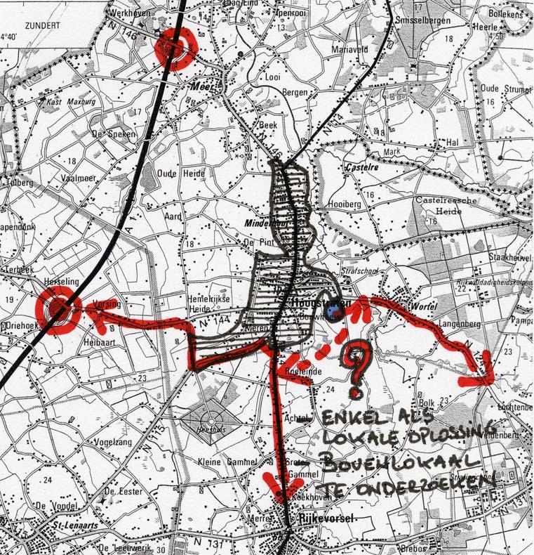 Figuur 2: gewenste verkeersstructuur primaire weg toegang stedelijk gebied lokale weg type I SK bibjbkqbk=s^k=ab=t^qboqlbqp= Zoals voorzien in het decreet op het integraal waterbeheer 2 wordt het