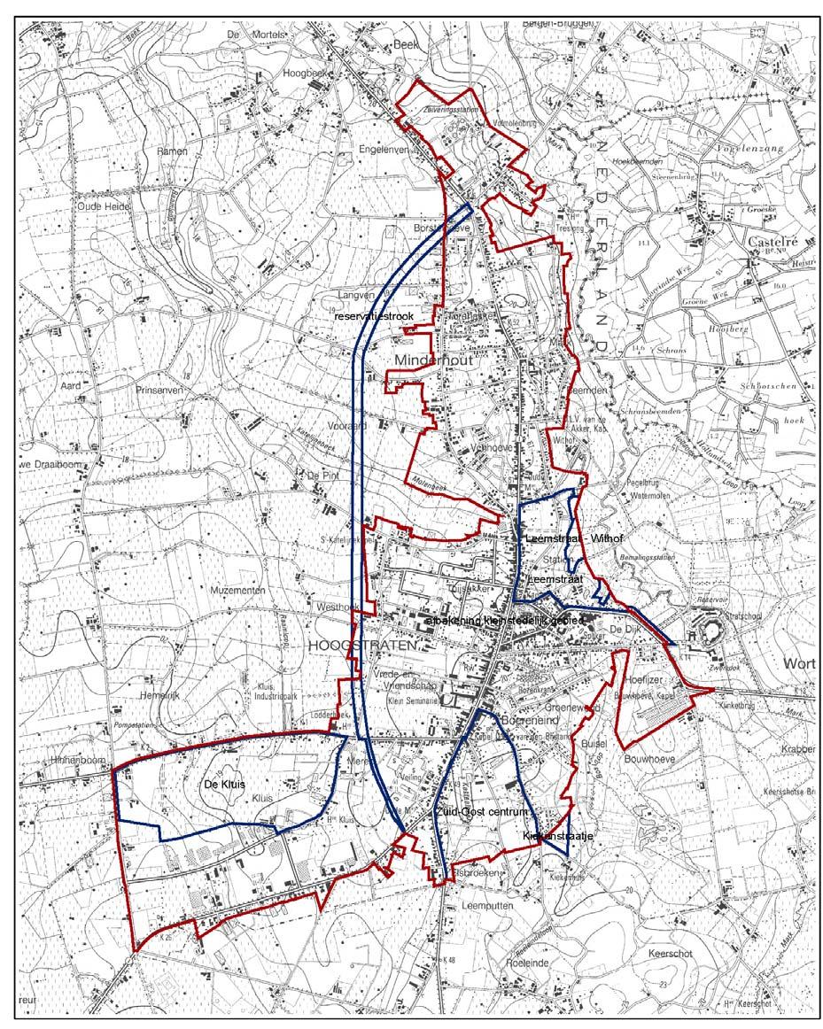 Figuur 1: situering van de verschillende PRUP s Voorliggend provinciaal ruimtelijk uitvoeringsplan (PRUP) Kiekenstraatje betreft de herbestemming van een woonuitbreidingsgebied tot agrarisch gebied.