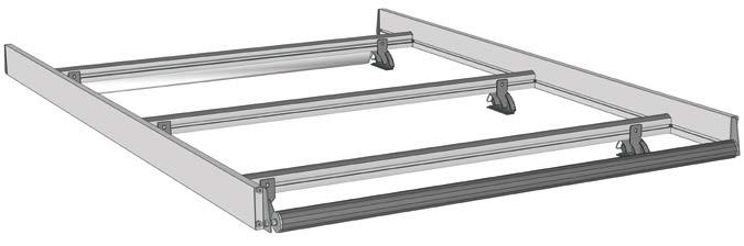 AFMETINGEN DIMENSIONS GEWICHT WEIGHT DRAAGVERMOGEN LOAD CAPACITY POT 009 2000x1400 mm 21,88 kg 52,00 kg POT Imperiaal bestaande uit: - Alu-dwarsdragers inclusief