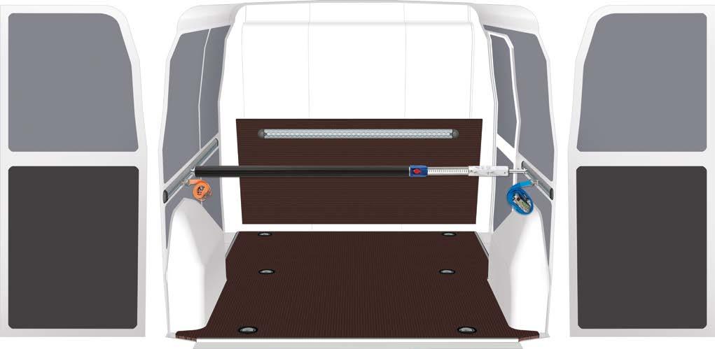 6 CITROËN NEMO BESTELWAGEN - PANEL VAN BODEM- EN ZIJWANDBEKLEDING - FLOORING AND LININGS Bodemplaat en zijwandbekledingen voor een voertuig met rechter schuifdeur en stalen zijwanden.