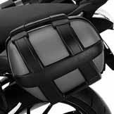 De Softbag, met waterdicht hoofdvak uit robuust nylon, is middels een praktische sluiting op het bagagerek of op de duozit te bevestigen. Bagagerek Meer plek voor sportieve reizen.