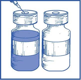 Stap 1: Eerste verdunning van het concentraat voor oplossing voor infusie met het bijgeleverde oplosmiddel Stap 1.1 Controleer de injectieflacon met concentraat en het bijgeleverde oplosmiddel.