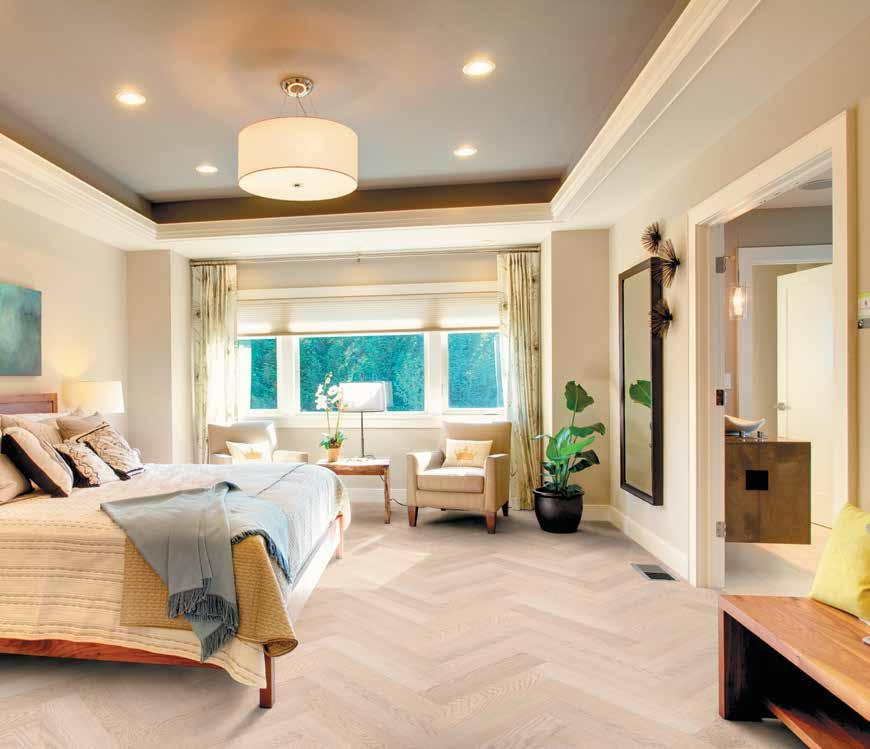 Transparant witte vloeren passen goed in een sfeervolle of klassieke inrichting.