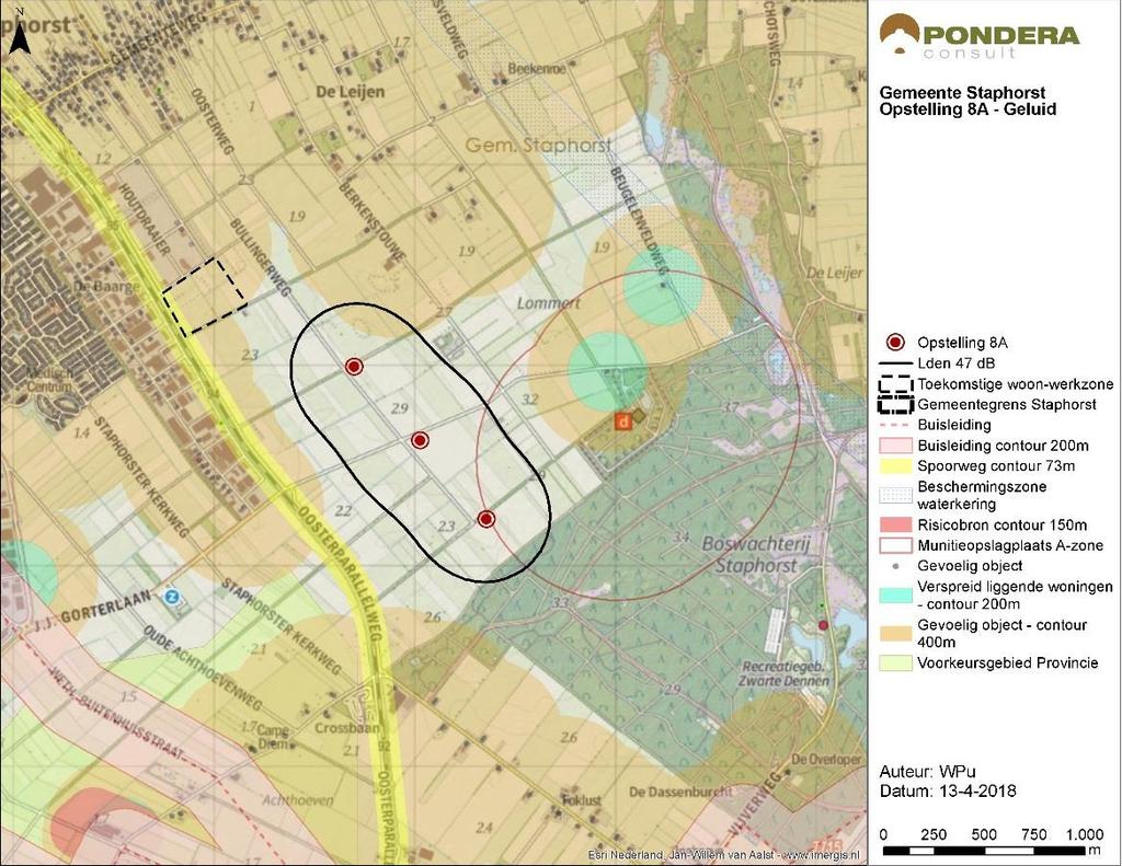 Tabel 2 Overzicht gekozen windturbinetypes Geluid Slagschaduw Visualisatie Energieopbrengst Rotordiameter 136 meter 140 meter 140 meter 136 meter Ashoogte 130 meter 130 meter 130 meter 132 meter