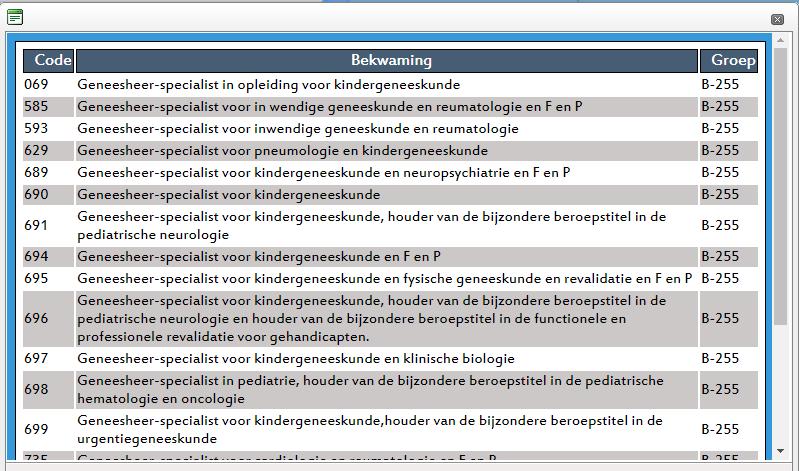 - Ook attesten, machtigingen, specifieke informatie worden hier opgenomen.