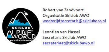 Geachte heer, mevrouw, Diverse skiclubs in Nederland organiseren in januari 2017, in samenwerking en onder auspiciën van de Nederlandse Ski Vereniging, de 33 e editie van de Nederlandse