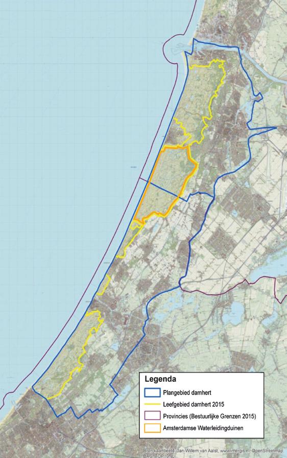 2 Uitvoering beheer In het door de provincies vastgestelde Faunabeheerplan damherten in het Noord- en Zuid-Hollandse duingebied 2016-2020 is in kaart gebracht welke maatregelen er nodig zijn om de