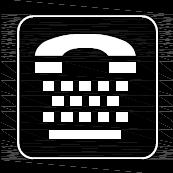 OPENBARE UITRUSTINGEN een teksttelefoon (= autonoomtoestel, rechtstreeks verbonden met de telefoonlijn, uitgerust met een beeldscherm waarop de boodschap gelezen wordt en een klavier