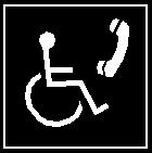 Signalisatie : - de aanwezigheid en plaats weergeven met de gepaste pictogrammen voor personen met een handicap.