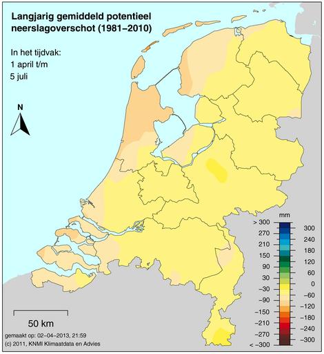 De grootste tekorten bevinden zich in het oosten tegen de Duitse grens, op de grens tussen Limburg en Brabant tegen België aan, en rond Kampen.