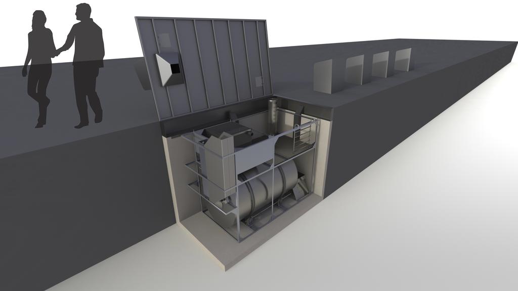 De toegepaste ingenieurs bouwden een reactor die ronddraait opdat de biomassa constant in beweging is en kan composteren.