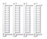 56 Codeerplaatje voor aansluitvoet, wit, (25 x 9)mm, (1 stuk gratis bij elke aansluitvoet) 094.00.4 2-voudige doorverbindstrip 094.52.1 2-voudige doorverbindstrip 097.52 Houder codeerplaatje 097.