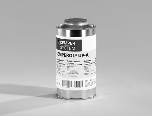 KEMPEROL UP-A Kudeactivatr Tepassing Ter verkrting van de verwerkingstijd van de Afdichtingssystemen KEMPEROL V 210 / V 210 M en KEMPEROL BR / BR M wanneer de mgevingstemperatuur en de temperatuur