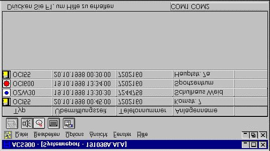 5.5 Systeemrapportage Een systeemrapportage van alle meldingen die van de ACS900 werden ontvangen, kan worden weergegeven. 5.