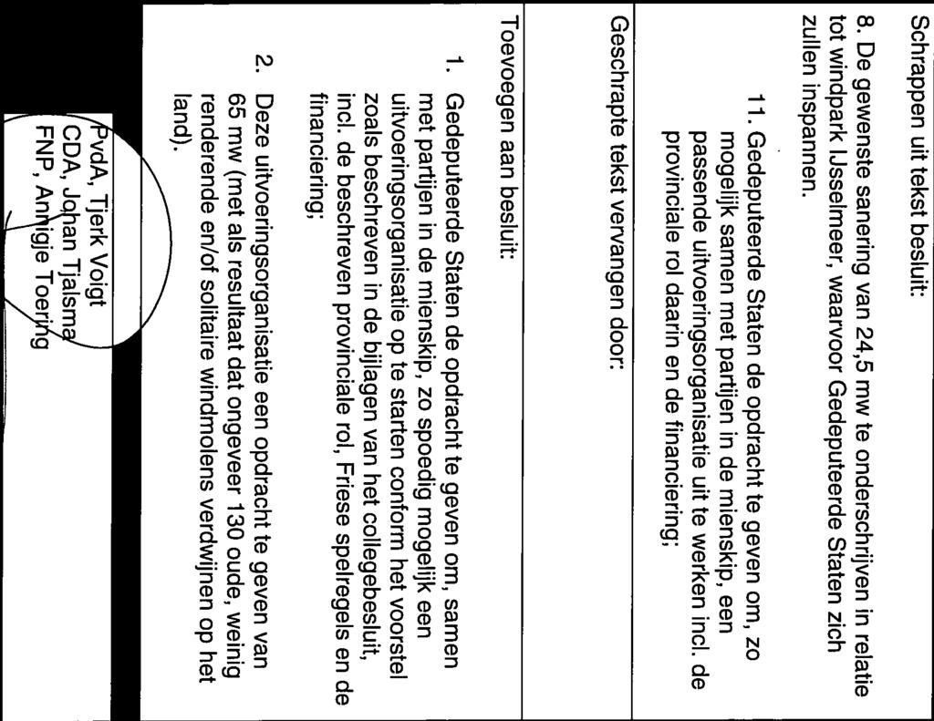 de provinciale rol daarin en de financiering; Geschrapte tekst vervangen door: Toevoegen aan besluit: 1.