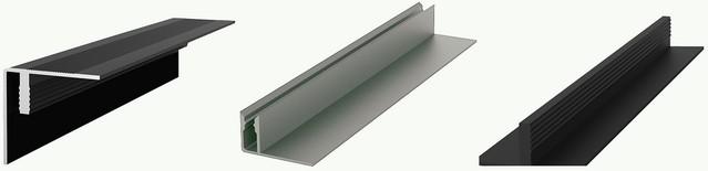 Aluminium Hoekprofielen: 40 x 40 mm 22 x 40 mm 18 x 40 mm