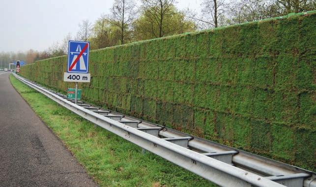 VERTICAAL WEILAND De TV-zender Powned besteedde er op 16 april jl. uitgebreid aandacht aan en noemde het gekscherend een verticaal weiland : het geluidsscherm langs de A348 bij Velp.