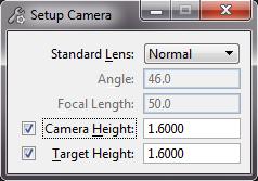 camera: Lens-type wijzigen Camera hoogte instellen Hoogte van het doel instellen Zet de View in Top (Boven); Geef de Camera Height (hoogte