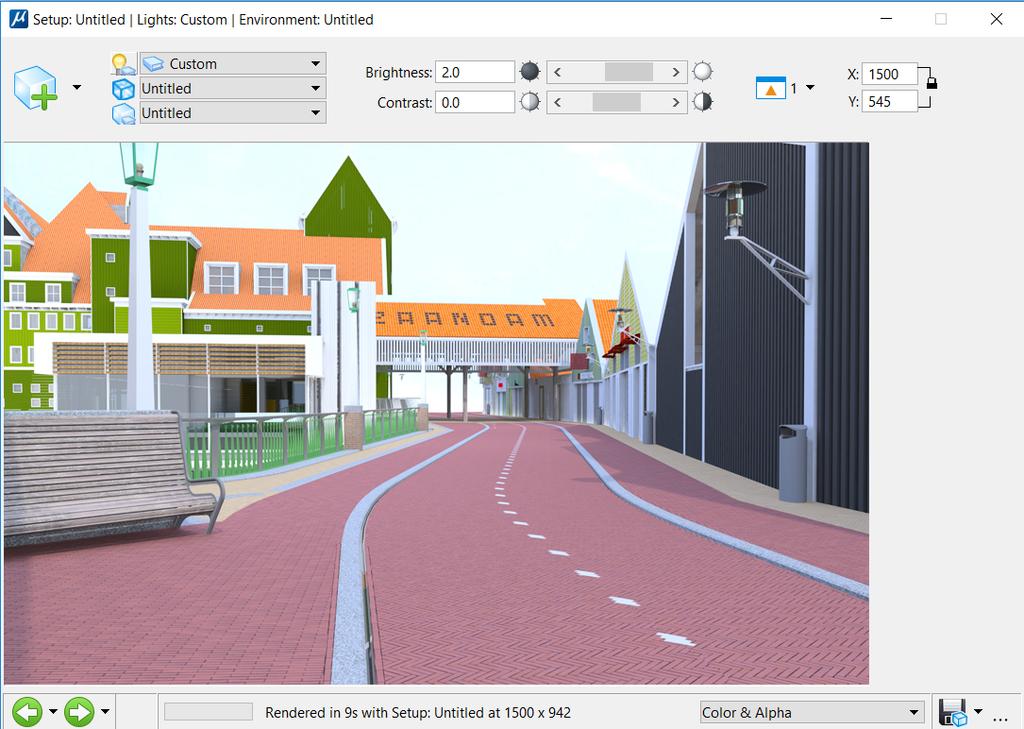 TMC-Nederland SummerSchool 2018 Renderen Renderen is het genereren van een afbeelding uit het 3D model. De kwaliteit van de afbeelding kan bepaald worden via diverse instellingen.