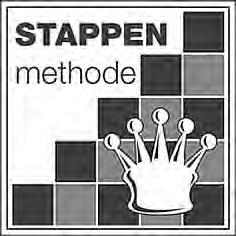 De Stappenmethode Van de Stappenmethode zijn de volgende boeken verkrijgbaar: Handleidingen Handleiding voor schaaktrainers Stap 1, Stap 2, Stap 3, Stap 4, Stap 5 Werkboeken Basis werkboeken Opstapje