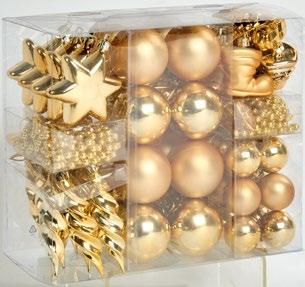 Maak de kerstballen en andere versieringen vast Begin met de ballen