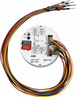 Technische gegevens ABB i-bus KNX Productbeschrijving Het apparaat heeft twaalf kanalen die elk afzonderlijk in het ETS als in- of uitgang kunnen worden geconfigureerd.