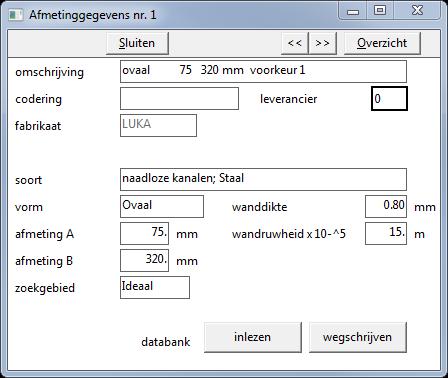 een naam kan geven. Het is niet mogelijk om gegevens van een fabrikaat in de meegeleverde productdatabank te wijzigen. 8.7.2.