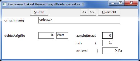 8.3. Apparaten / Roosters / Tappunten / (Lozings)Toestellen 8.3.1. Apparaten In dit scherm komen gegevens van de aangesloten apparaten aan de orde zoals belasting, minimale voordruk enz.