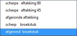 in het scherm Leidinggegevens op het veld Volgend T-stuk of Volgend X-stuk te klikken; in het menu Invoeren te kiezen voor T-stukken of X-stukken.