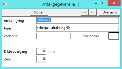 Dikte overgang [mm] Hier wordt de dikte van een eventuele versmalling ter plaatse van de aftakking ingevoerd. ISSO Publicatie 18 (2012) paragraaf 7.5.1 afbeelding 7.