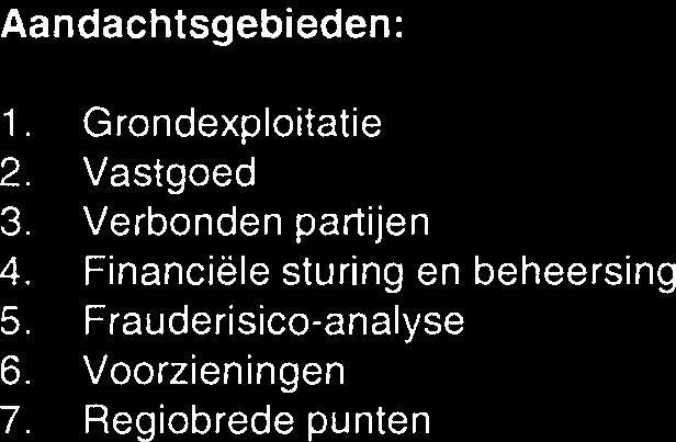 Regiobrede punten, zoals Noordoevers Selectie processen Tijdens onze controlewerkzaamheden 2013 zullen wij voor de relevante bedrijfsprocessen (en hiermee samenhangende transactiestromen en