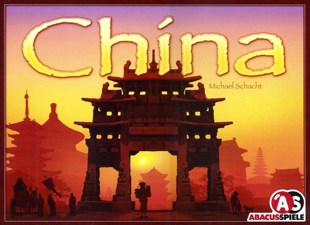 China Abacus Spiele, 2005 SCHACHT Michael 3-5 spelers vanaf 12 jaar ± 90 minuten Spelidee Ongeveer 200 jaar vóór Christus bevond China zich in het midden van politieke instabiliteit en stond het voor