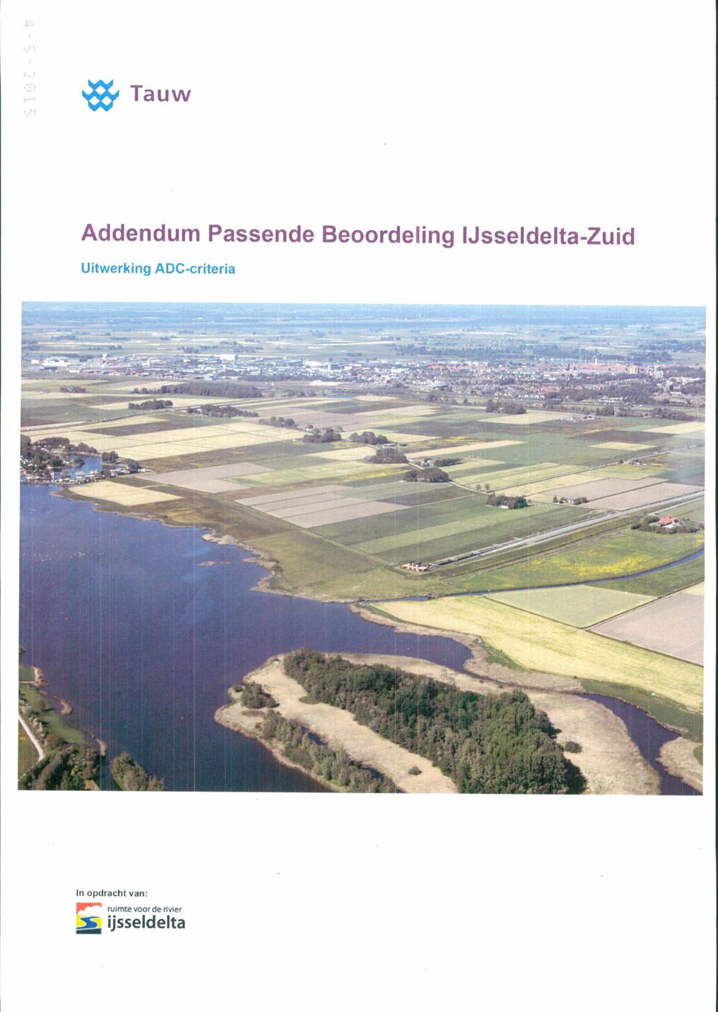 OOC Tauw Addendum Passende Beoordeling Jsseldelta-Zuid