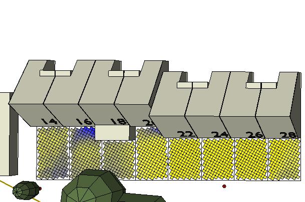 14-28 Situatie met bomen Situatie met