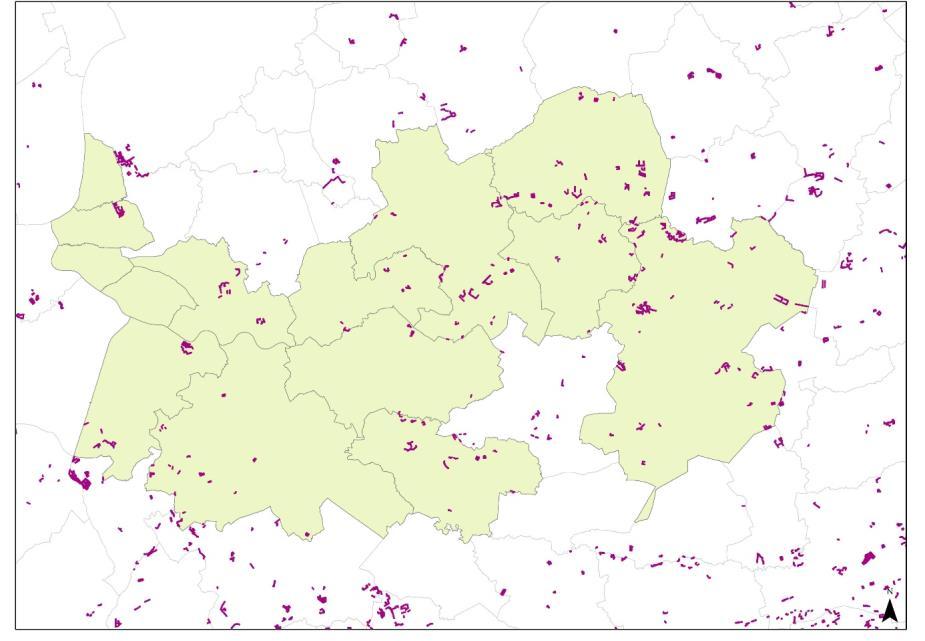 Figuur 3-19 Locaties beheerovereenkomsten in werkingsgebied RLRL anno 1/1/2018 Figuur 3-20 Stand van zaken beheerovereenkomsten provincie Antwerpen op 1/1/2018 Uitgevoerd 2014-2017 In 2007 keurde de