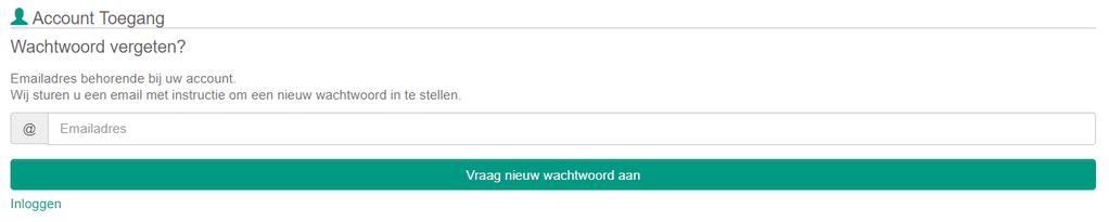 op Inloggen 2 Wachtwoord vergeten Klik op Wachtwoord vergeten?