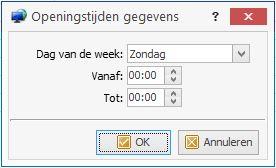 Clients en groepen 6b. Klik op "Stel alle openingstijden in op 8:00 tot 17:00" of "Stel alle openingstijden in op 0:00 tot 23:59" voor deze tijden op alle weekdagen. 7b.